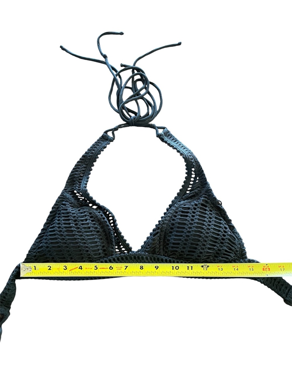 Robin Piccone Black Crochet Halter Bikini Set - Picture 2 of 6